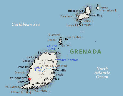 Grenada politisch Map
